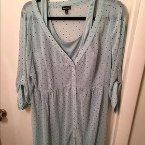 Torrid Mint Polka Dot Dress